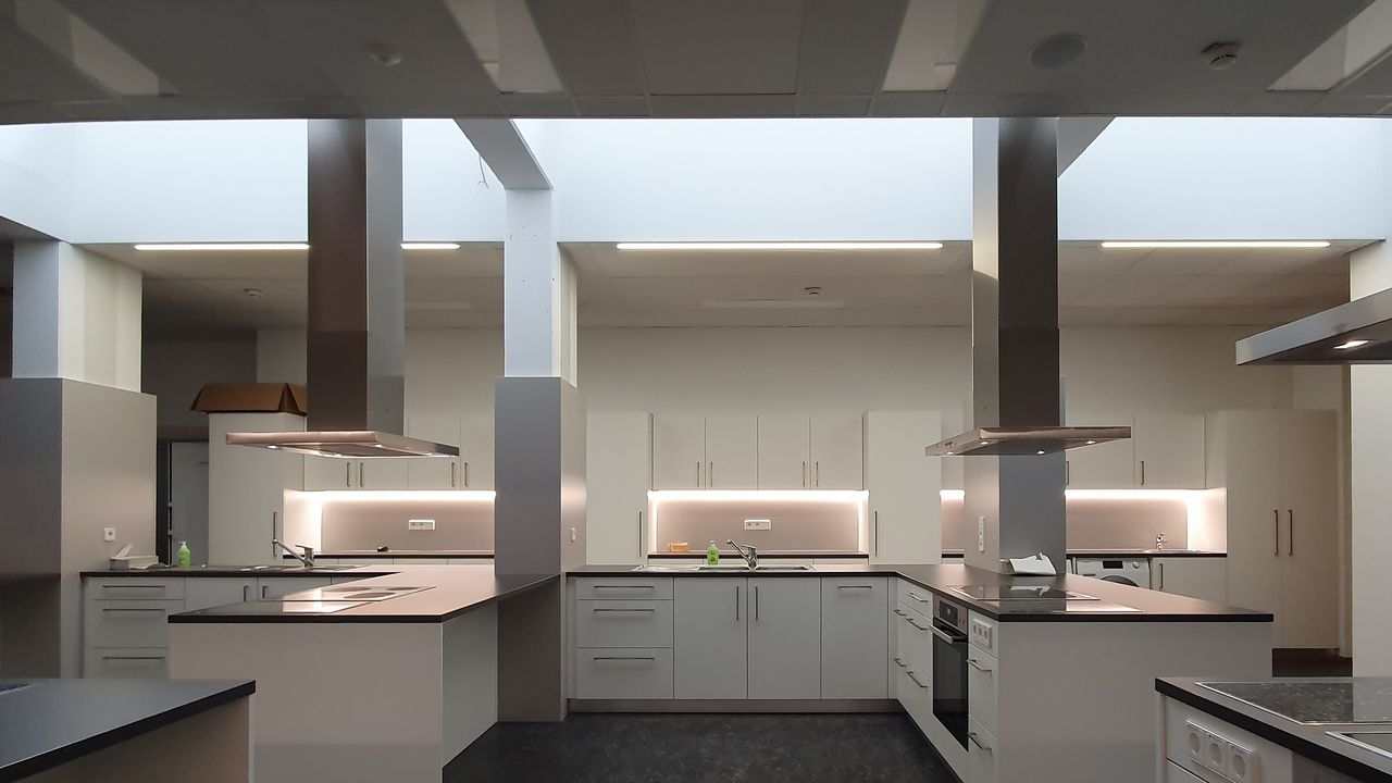 In Betrieb genommene neue Küche (2021)